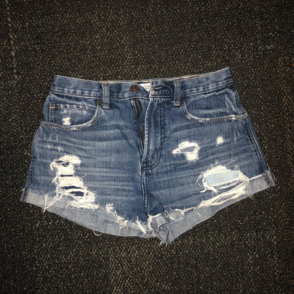 High-Rise Abercrombie & Fitch Jean Shorts